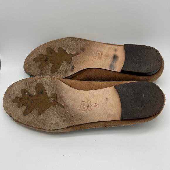 Sam Edelman Ballet Flat Shoes Women's Brown Pewter Metallic Leather Addie Sz 9.5 - Picture 7 of 14